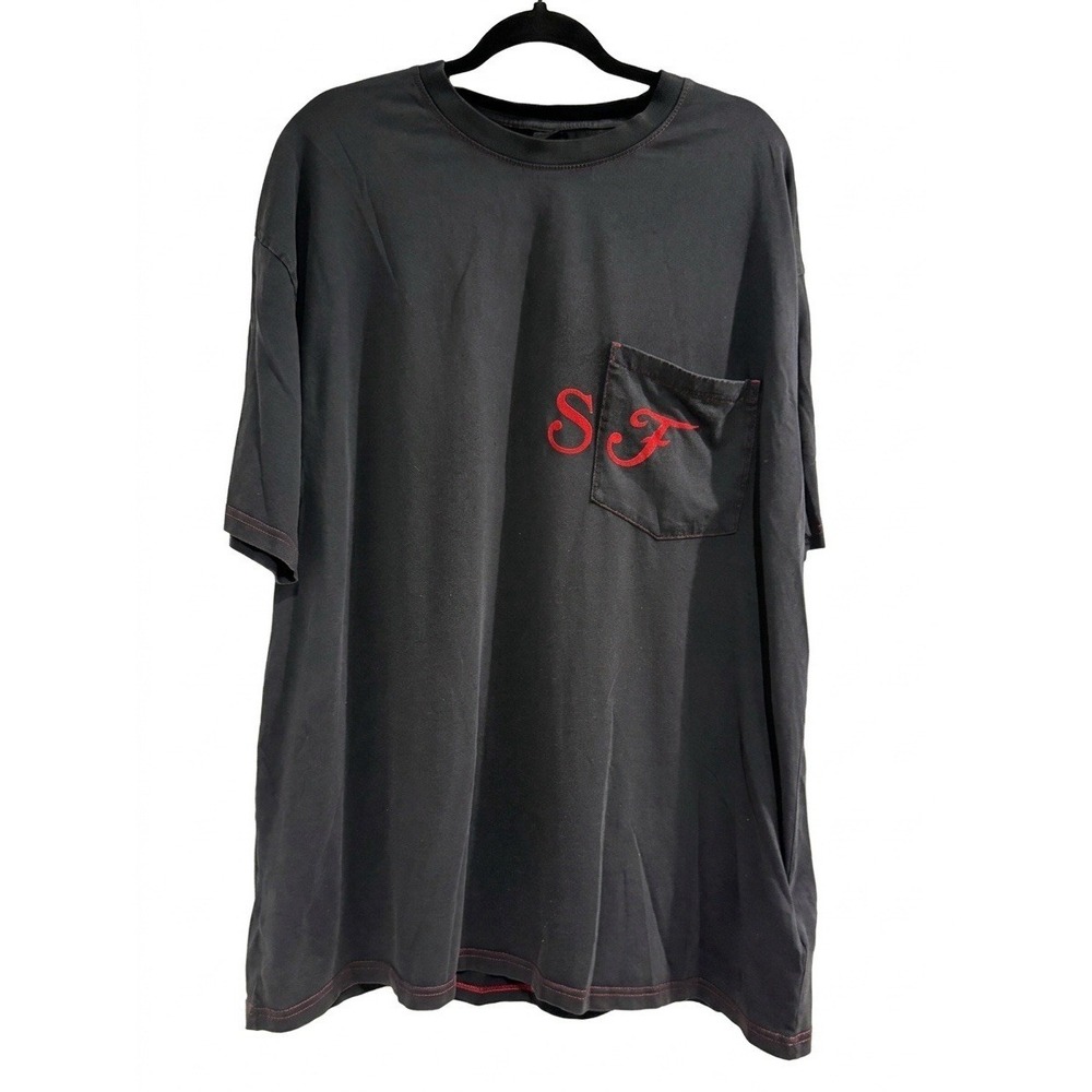 Puma Scuderia Ferrari F1 Racing Pocket T-Shirt Mens XL Black Red SF Logo Graphic